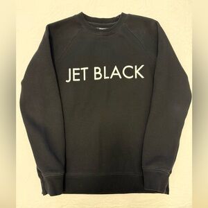 Brunette The Label Jet Black Crewneck Sweater